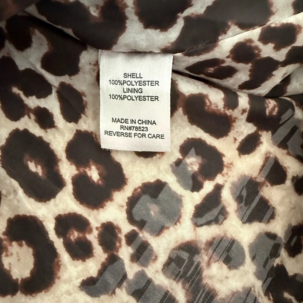 LUII "Jackie" Faux Fur Jacket in Yellow Mustard and Cheetah‎ Lined- Large - Picture 9 of 12